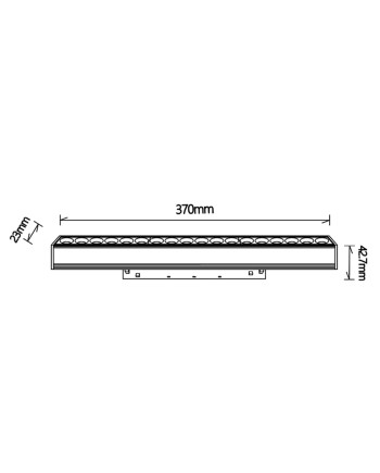MAGNETO* MODULO LINEAL COB DIFUSOR 18W BLANCO 3000K